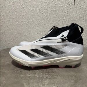 Adidas Adizero Impact+ TPU White Core Black Baseball Cleats IF8494 Men Size 12